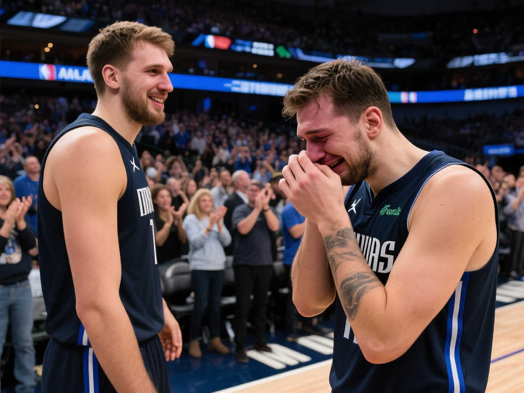 卢卡泪洒赛场，两万球迷共鸣！达拉斯上演NBA最感人重聚